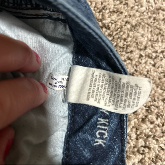 American Eagle Super Stretch Women LowriseBootcut Jeans Size 2 Medium Faded Wash - Picture 4 of 13